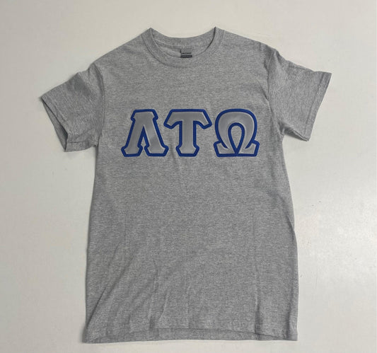 Lambda Tau Omega Short Sleeve Tee in Grey