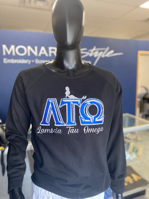 Lambda Tau Omega Royal Blue Crew Neck Sweat Shirt II