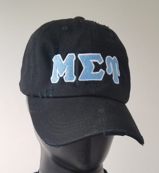 Mu Sigma Upsilon Distressed Hat - Monarca Style